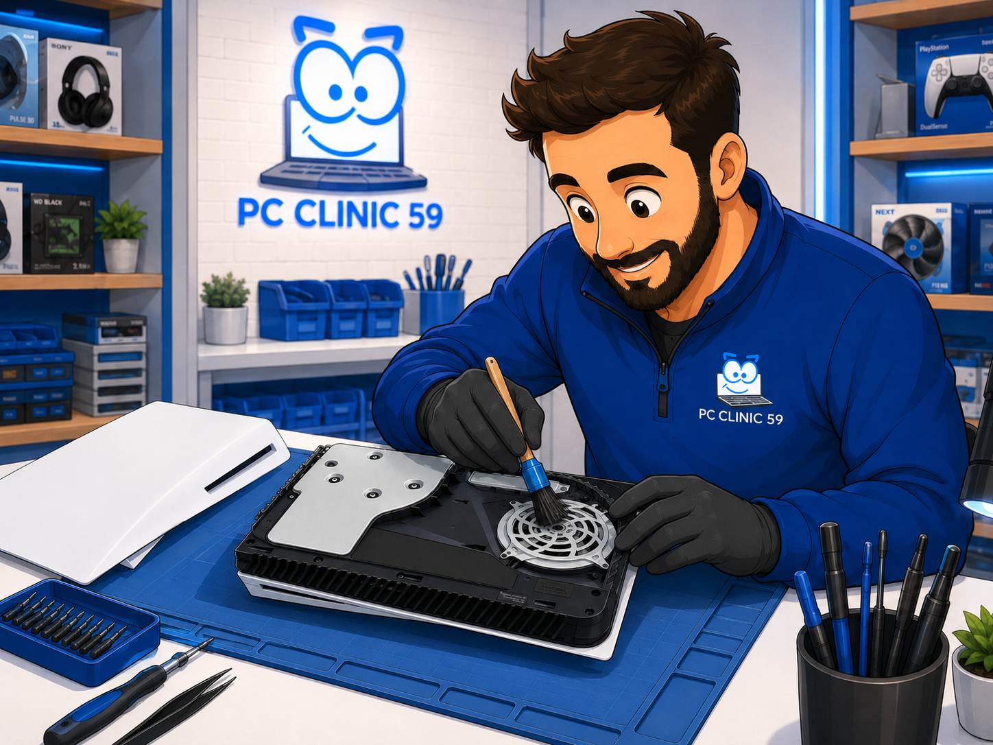 Offre nettoyage PS5 PC Clinic59 Mouscron