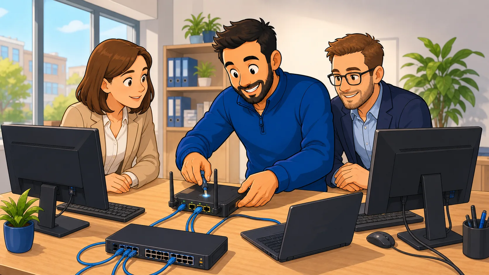 Illustratie: Zakelijke IT-ondersteuning