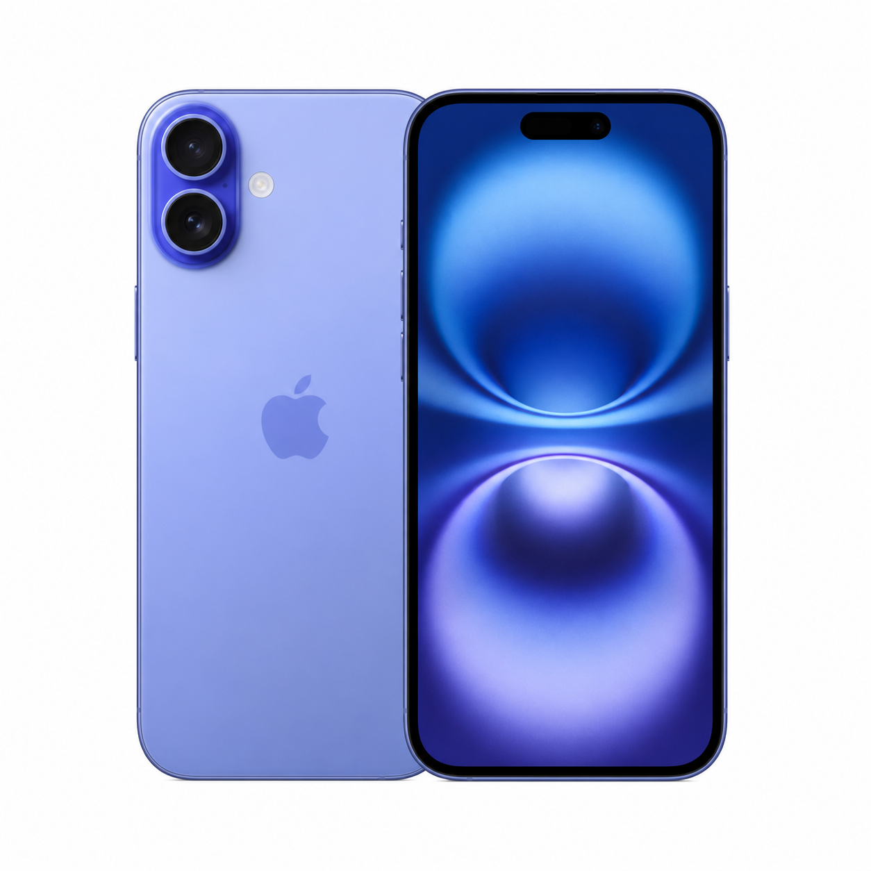 iPhone 16 présenté de face et de dos