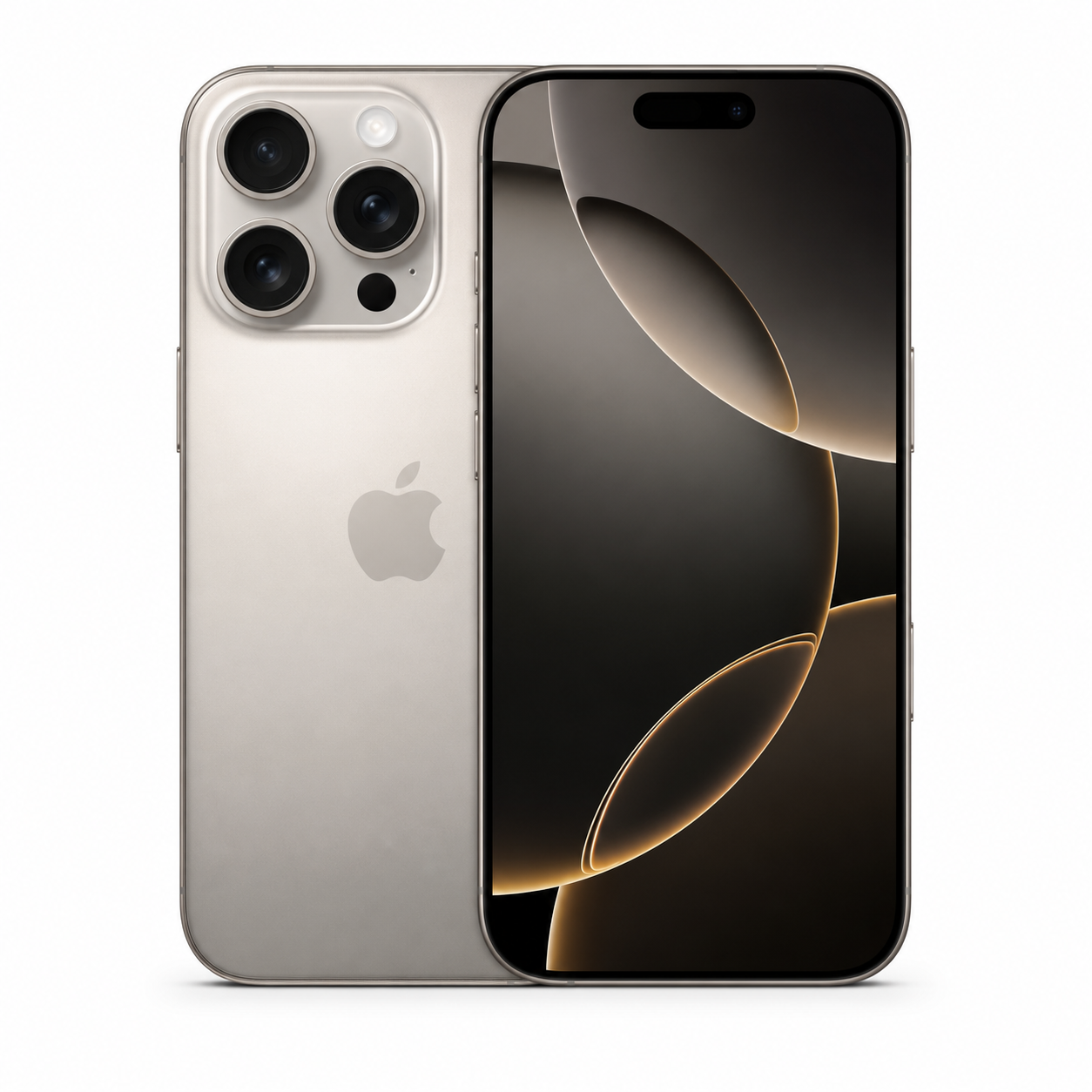 iPhone 16 Pro présenté de face et de dos